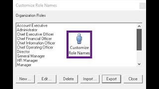 Customizing Role Names