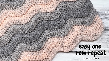 Create a Beautiful Chevron Baby Blanket with One Row | Beginner friendly crochet baby blanket
