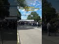 People are already lining up to enter Kirby Park