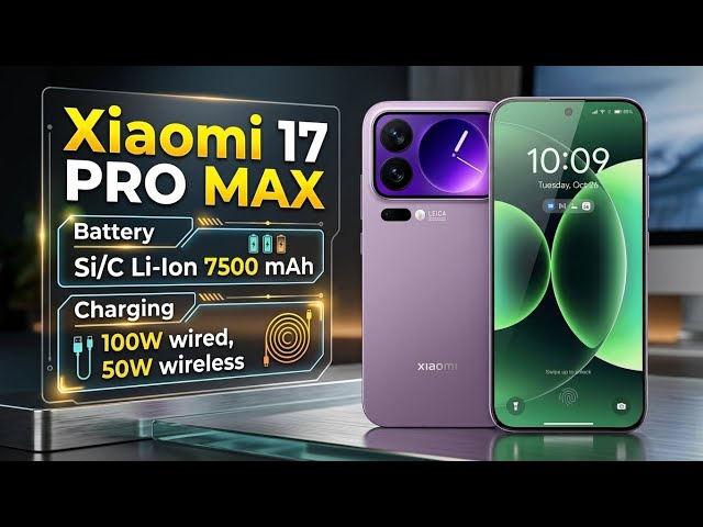 【niki.yuuu.love】XIAOMI17promax Xiaomi 17 Pro Max Review | 7500 mAh battery & 100W fast charging
