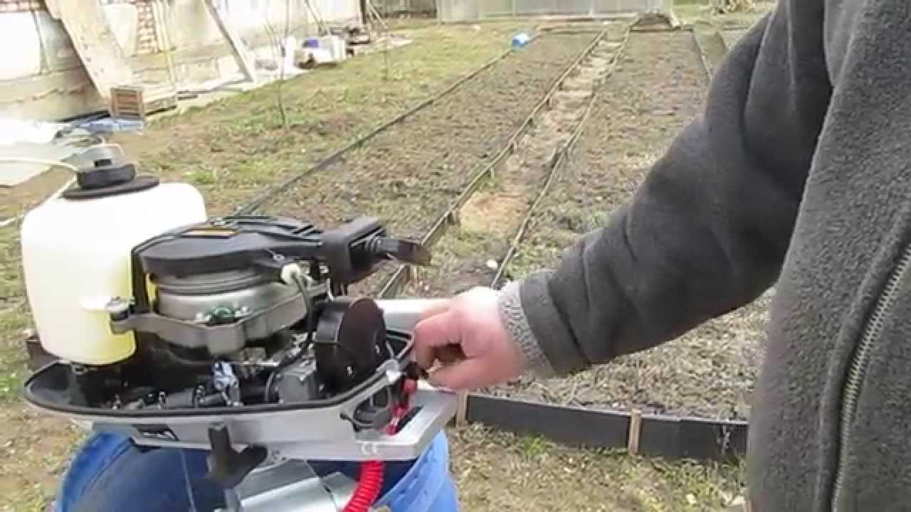 Первый запуск лодочного мотора