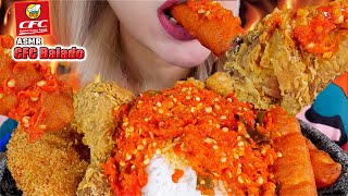 Asmr Menu Spesial Cfc Sambalado Pedas chicken Kranz Sticks Pops