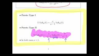 Pareto Type II Distribution - Calculating the Tail Value At Risk
