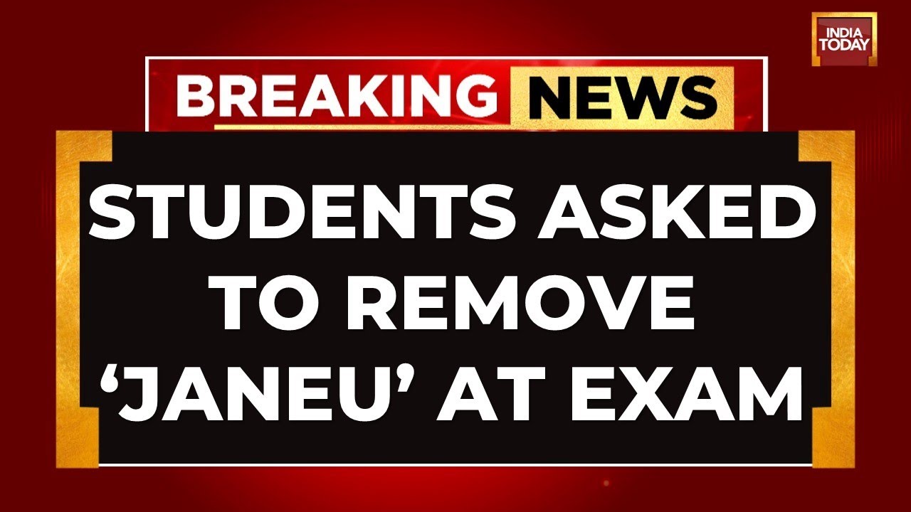 Outrage as Students Forced To Remove Sacred Thread For Exam In Karnataka | India Today