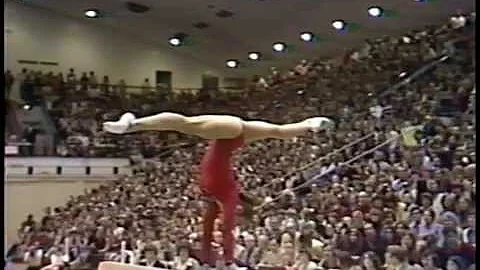 1975 Kyle Gayner balance beam gymnastics
