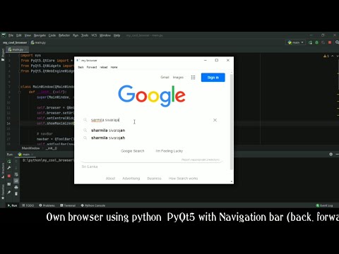 my Own browser using python  PyQt5