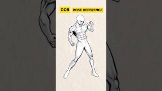 male pose reference drawing by @SketchPunch