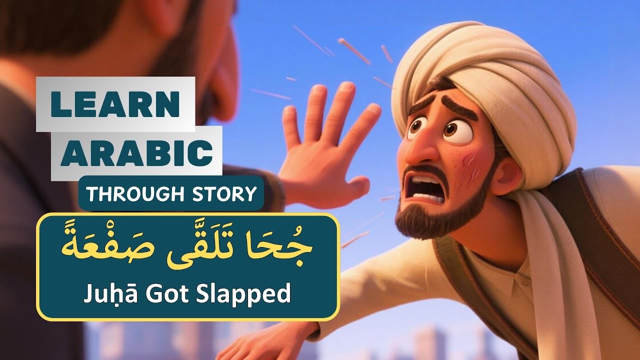 Juha Got Slapped جُحَا تَلَقَّى صَفْعَةً | Learn Arabic Through Stories | Funny Arabic Story