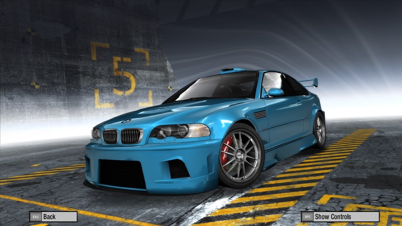 NFS ProStreet BMW M3 E46 Tuning from Stock and the Drift Mode