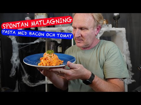 Video: Hur Man Gör Pasta Med Bacon Och Tomatsås