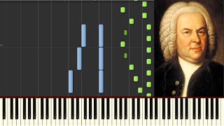 J.S. Bach - Toccata and Fugue in D Minor - Piano tutorial - How to Play (Synthesia) chords