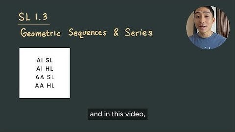 Geometric sequences and series [IB Math AA SL/AA HL/AI SL/AA HL]
