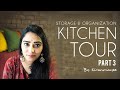 Kitchen tour part 3  kitchen organisation  storage hacks  kiranmayee madupu