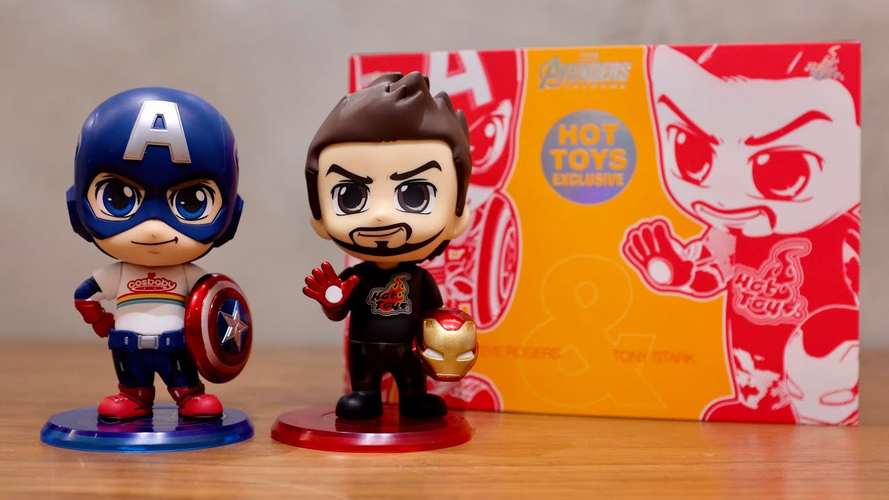HT20THPLUS exclusive Hot Toys Cosbaby - Tony Stark and Steve Rogers