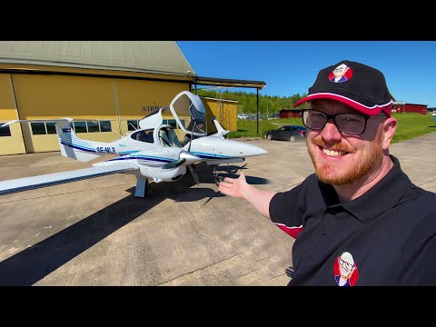 Flying a Plane across Sweden! Diamond DA-42