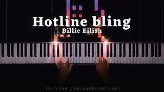 Billie Eilish - Hotline bling (Piano Cover) Resimi