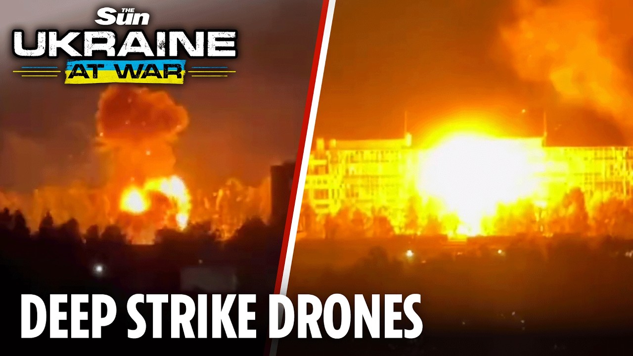 ⁣Drones blow up vital Russian military plant and Lukoil refinery in Perm