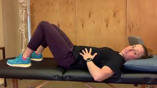 Ab brace with pelvic floor contraction and breathing