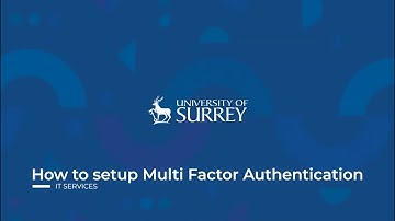 How to set up multi-factor authentication