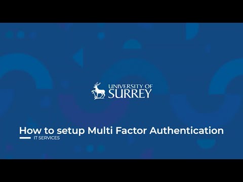 How to set up multi-factor authentication