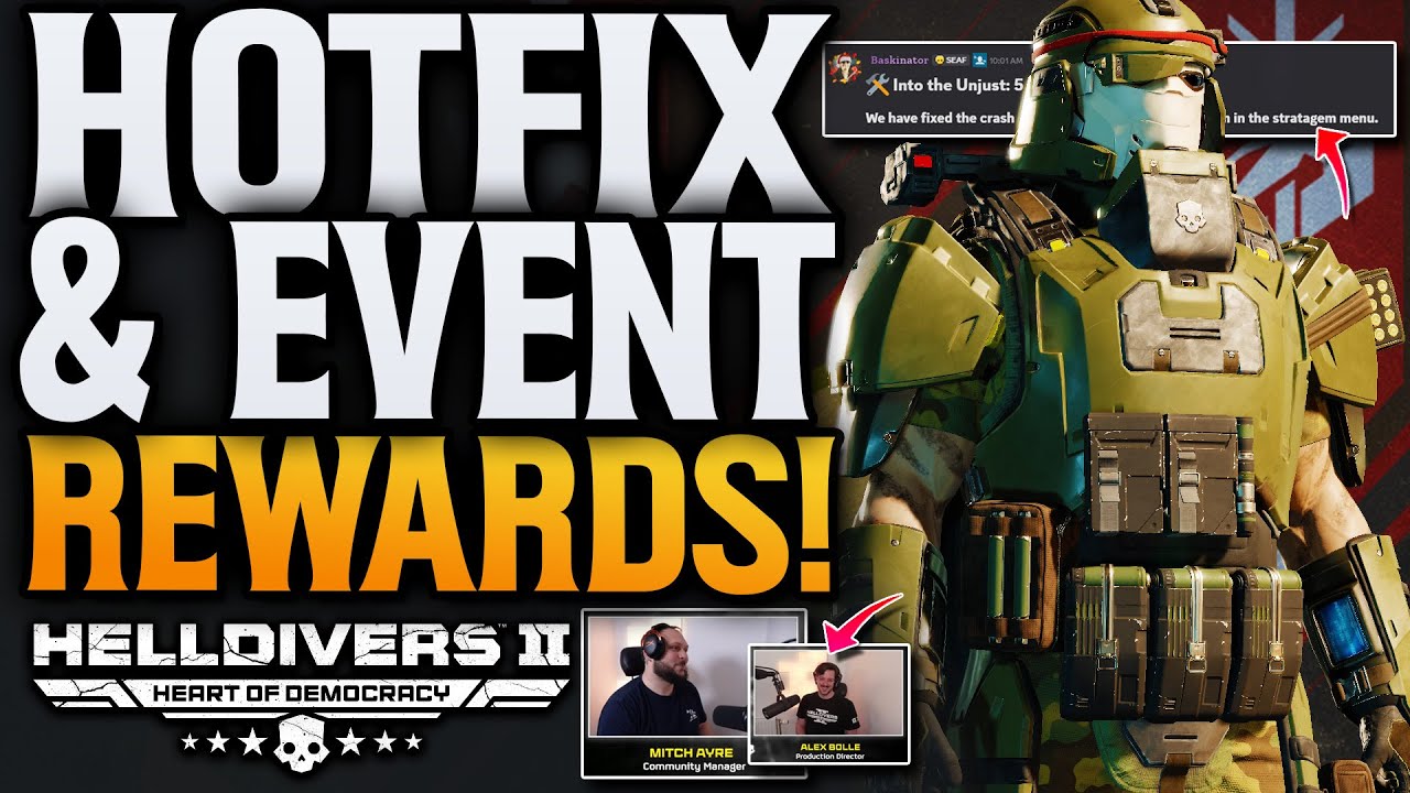 Helldivers 2 New Hotfix! Event Rewards! & Future Updates!