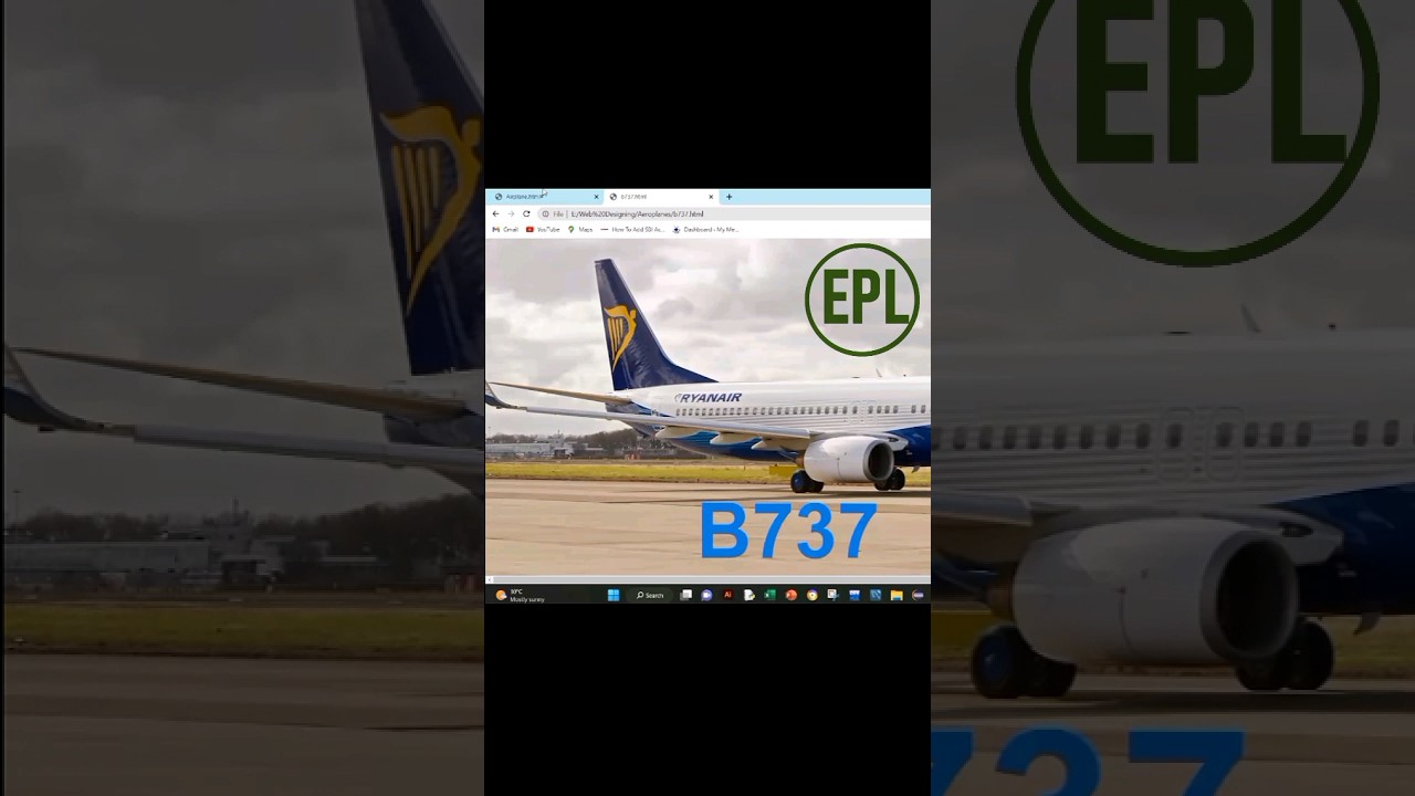 Airplane Specifications website using HTML & CSS