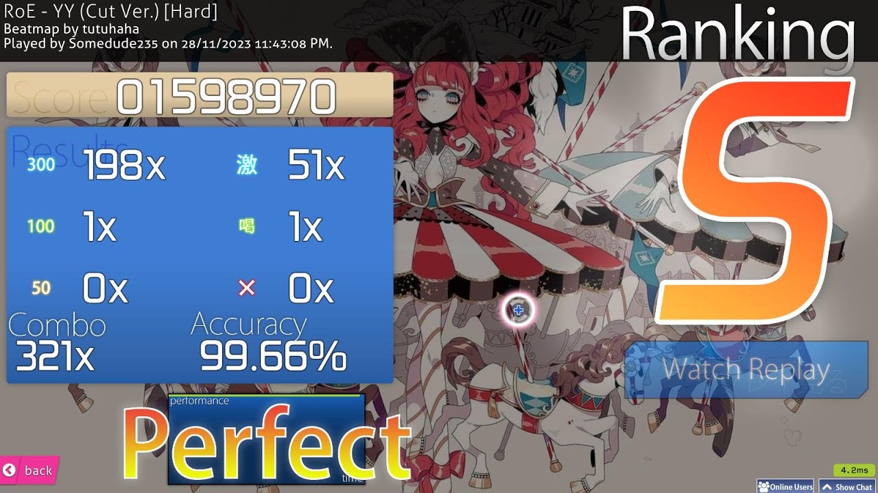[osu!] RoE - YY (Cut Ver.) (Hard) - YouTube