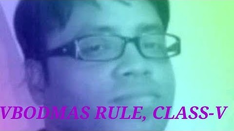 "VBODMAS" RULE, Class v/vionline class no. 07, by Prasanta sir(mob.no.6294423865)