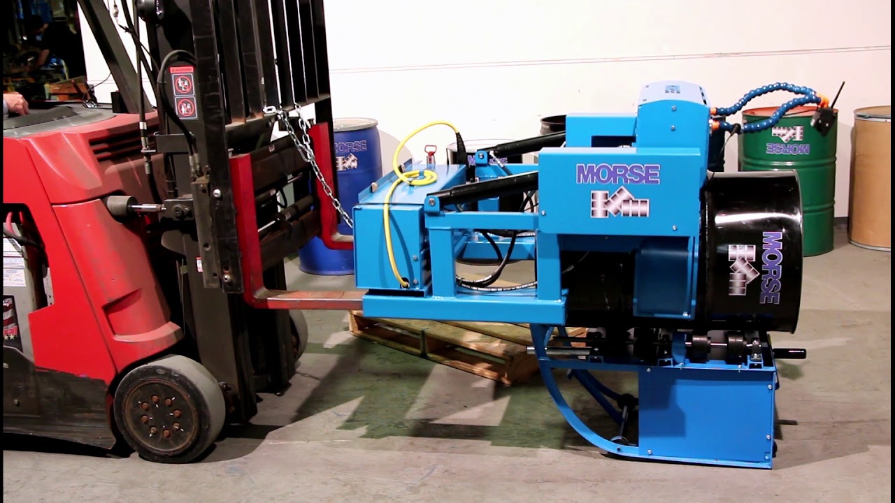 290F Power Grip Forklift Drum Handler Morse GRIP+GO YouTube