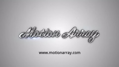 Classic 3D Logo After Effects Templates