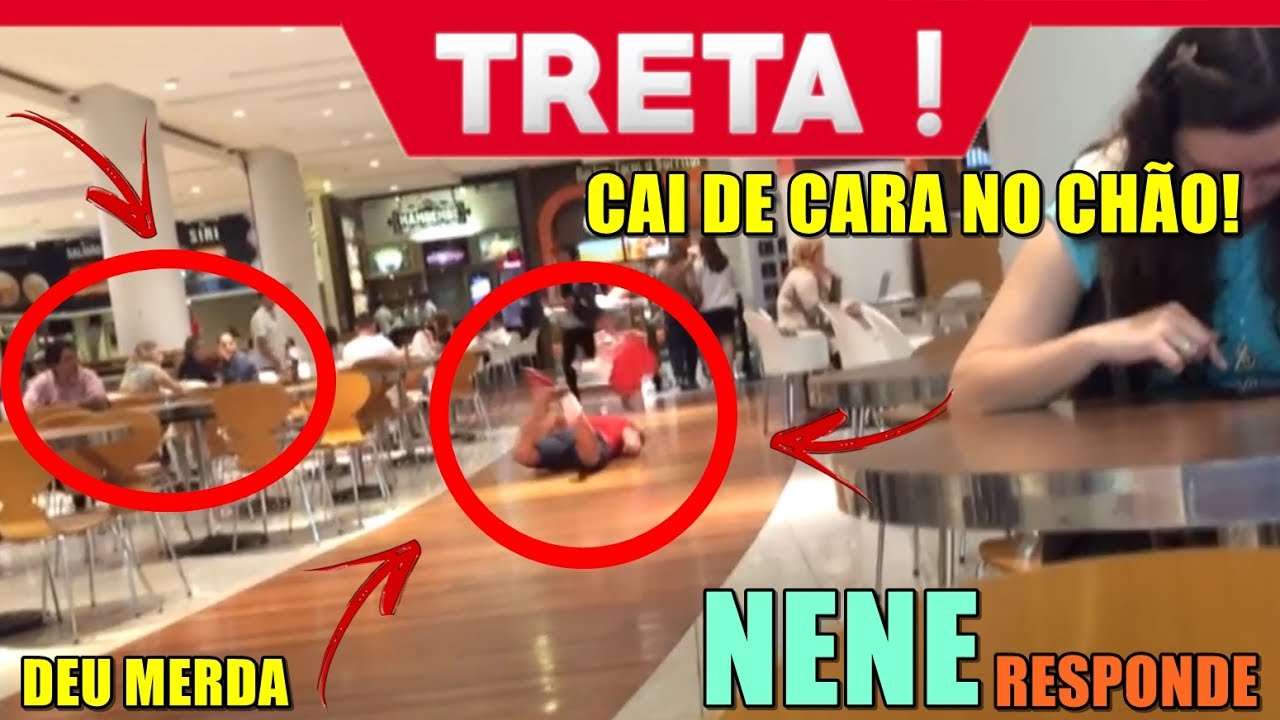 Caindo Em Publico No Shopping De Cara No ChÃo Neneresponde 1 Youtube