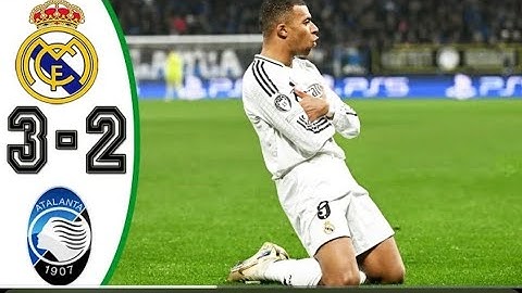 real madrid vs atalanta  (3-2) Mbappe Goal champions League all Goals and Extended Highlights 2025