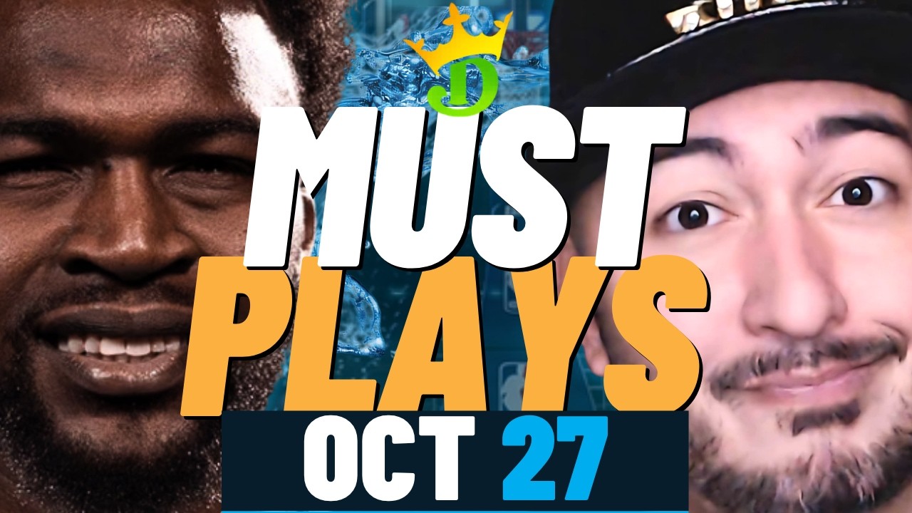 NBA DFS Tuesday 10/27 (DraftKings NBA MUST PLAYS) | NBA DFS Picks - YouTube