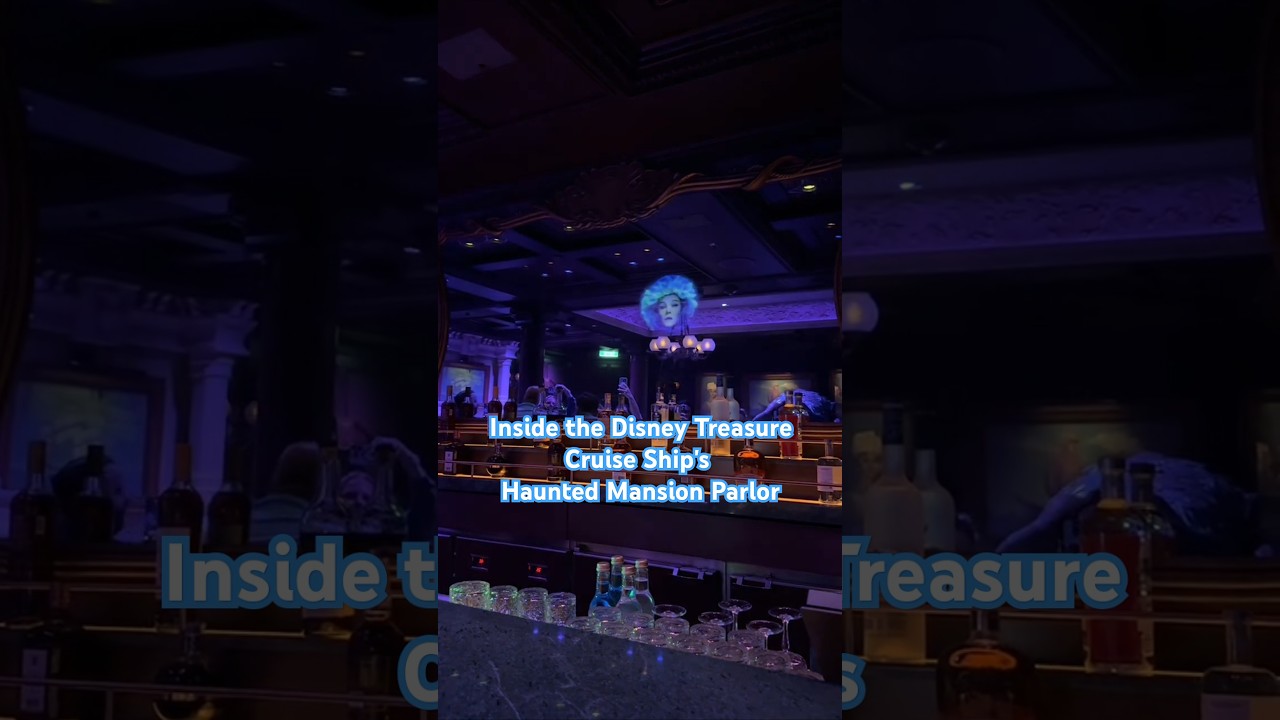 Inside the Disney Treasure Cruise Ship's Haunted Mansion Parlor