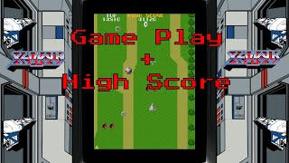 Xevious Arcade Game Play and High Score