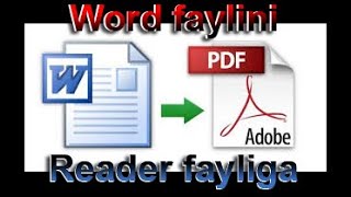 Word faylni PDF formatga o'tkazish. DOC to PDF converter. Ворд файлни ПДФ форматга ўтказиш.