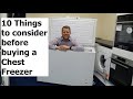 10 Things to consider before buying a Chest Freezer