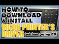 HOW TO DOWNLOAD & INSTALL RICOH PRINTER'S DRIVER (without using CD) || DTechTV