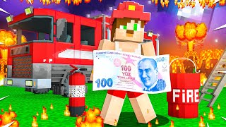 minecraft ama İTFAİYECİ olduk - UCUZ ORTA PAHALI