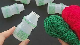 So Cute and Easy ! Christmas decoration idea with Plastic pot🎄DIY Recycling craft ideas