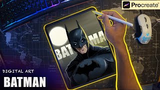 Tutorial : Batman - Procreate Digital Art
