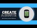 How to create a course in Garmin Connect.