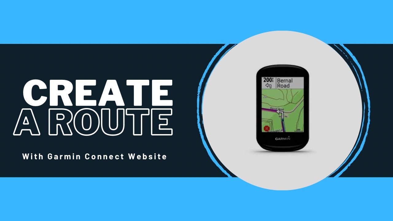 How to create course Garmin Connect. -