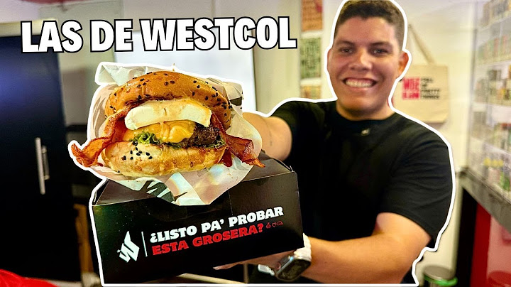 Trying Westcol Burgers in Colombia