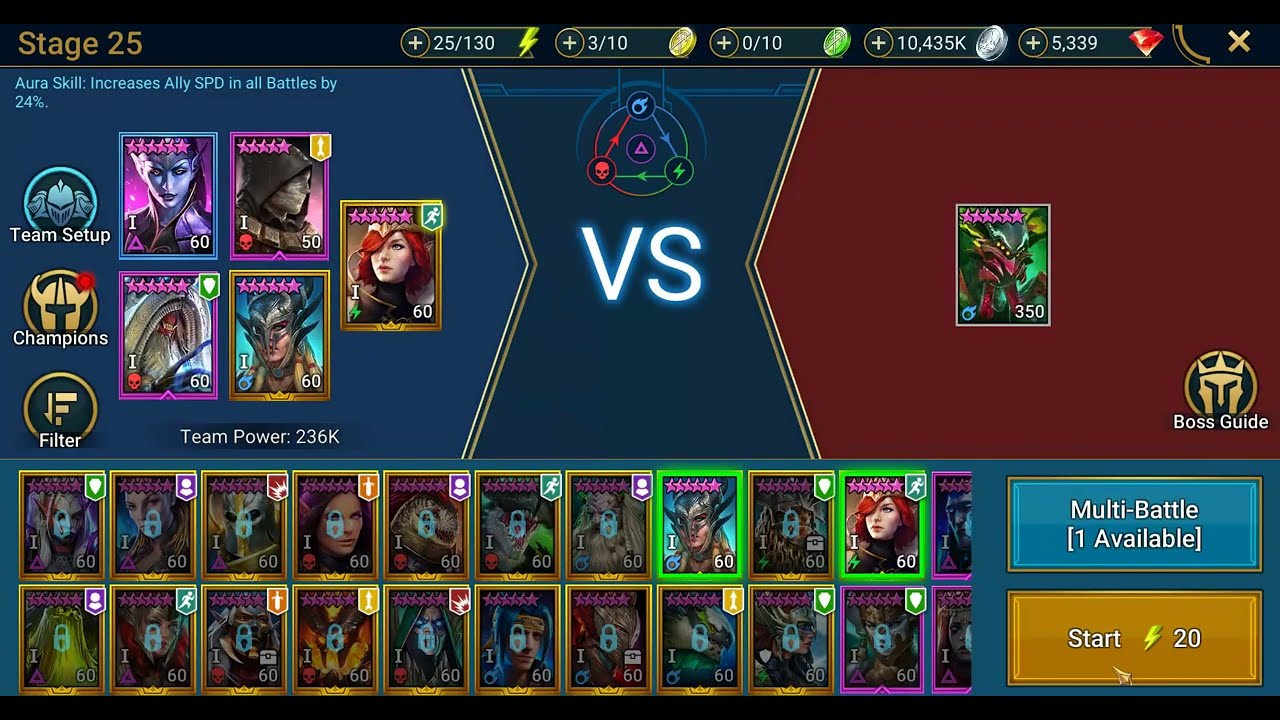 Raid Shadow Legends Spider 25 My current sub 2 mins stable comp