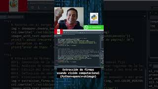 Extracción de firmas en imágenes, mediante visión computacional en python+opencv+skimage
