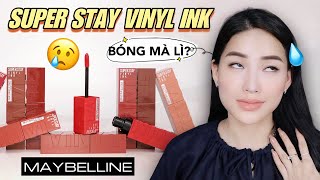 [Review] Maybelline Superstay Vinyl Ink | SON BÓNG MÀ LÌ??? CHỜ Ê CHÊ!