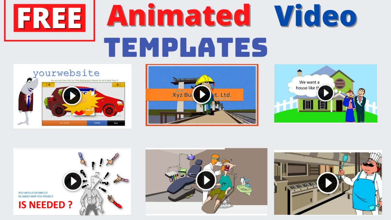 Free Animated Explainer Video Templates Download YouTube