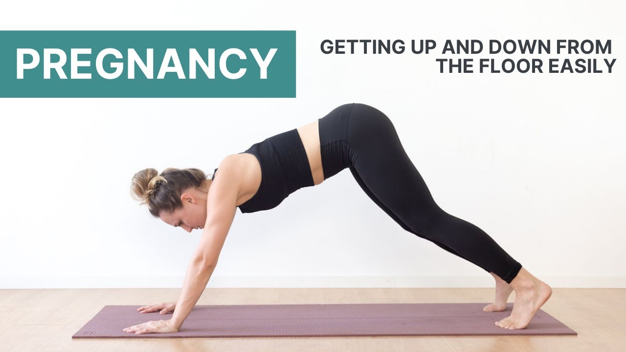 An Easy Way to get Up and Down from the Floor during Pregnancy YouTube