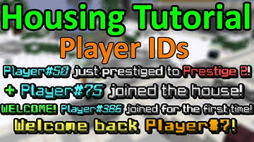 [OUTDATED] How to make Player IDs (Hypixel Housing Tutorial)